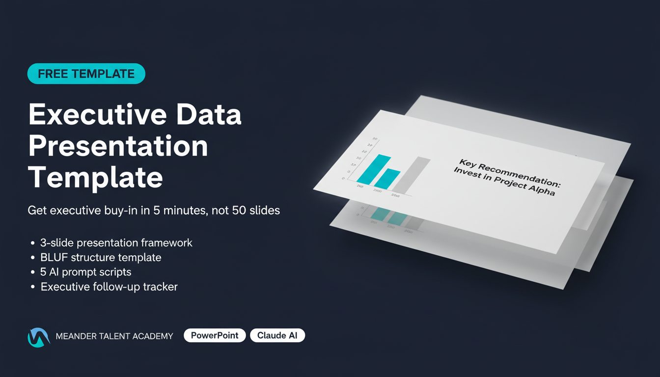 3-Slide Executive Data Presentation Template