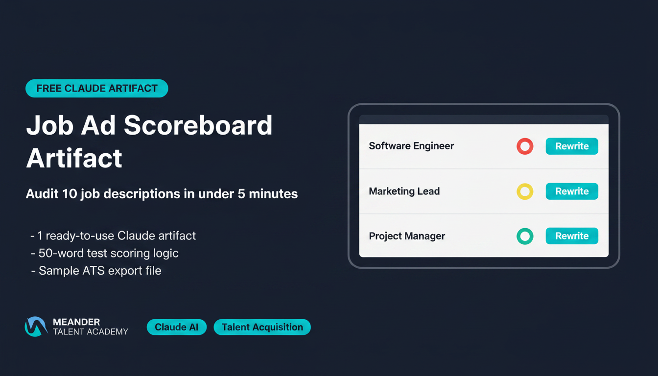 Job Ad Scoreboard: Claude Artifact for JD Audits